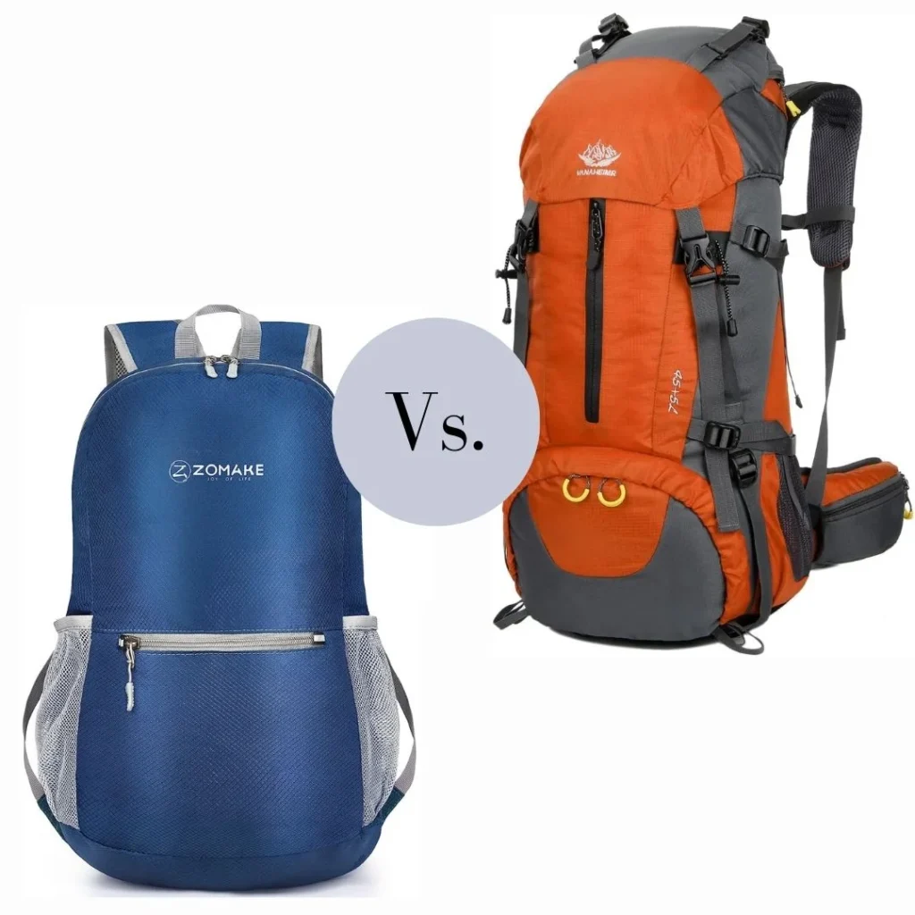 daypack vs backpack