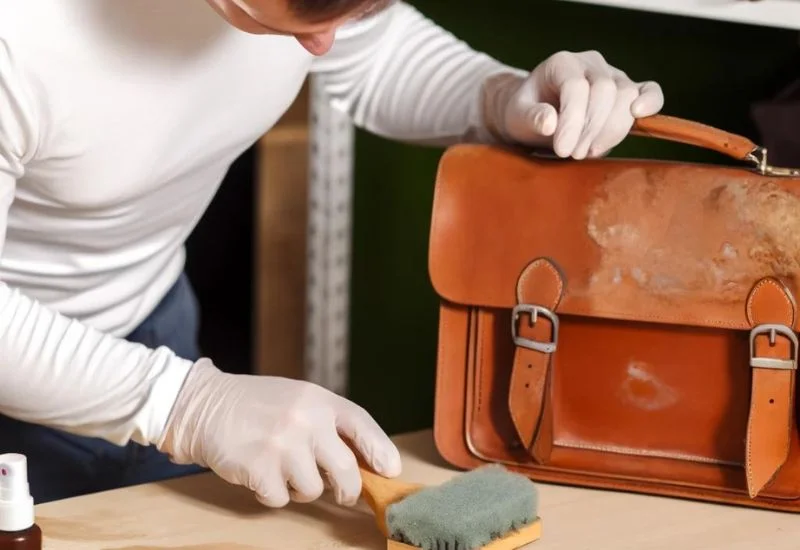 Removing Mold & Mildew from leather bag