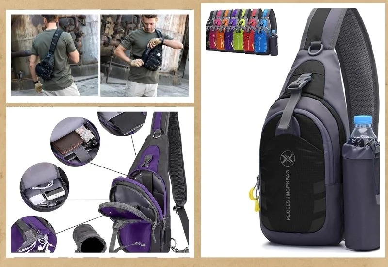 best sling bags with water bottle holder